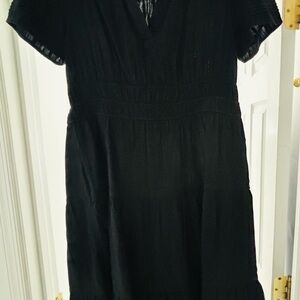Cynthia Rowley Black Midi Dress